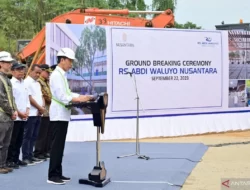 Presiden “Groundbreaking” Pembangunan Rumah Sakit Pertama di IKN