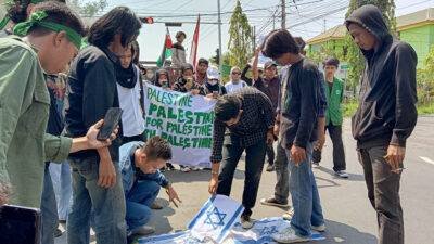 Aksi Bela Palestina, HMI Polman Kecam Israel