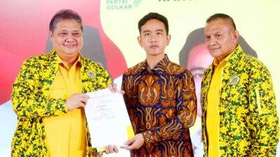 Gibran Datangi Rapimnas Golkar Usai Diajukan Sebagai Bakal Cawapres Prabowo