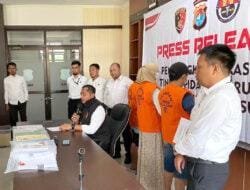 Tiga Tersangka Dugaan Kasus Korupsi proyek PLTS Ditahan di Polda Sulbar