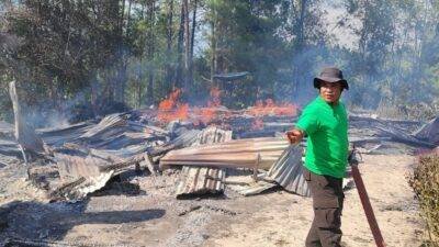 Rumah Ludes Terbakar saat Ditinggal Pemilik ke Sawah