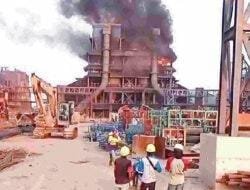 Belum Sebulan Diresmikan, Smelter Nikel PT Kalimantan Ferro Industry Terbakar
