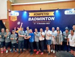 DJBM Raih Juara II Kejuaraan Badminton Antar Unor, PPK 1.3 Wakili BPJN Sulbar