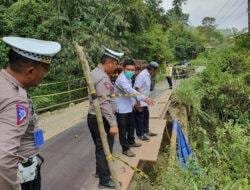 Jalan Polewali-Mamasa Ditutup Dua Hari Adanya Perbaikan Jembatan Peratteang