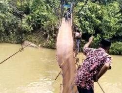 Jembatan Gantung Palado Rusak Diterjang Banjir, Dinas PUPR Mamasa akan Lakukan Perbaikan