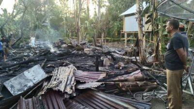 Tiga Rumah Ludes Akibat Kebakaran di Geloso Polman