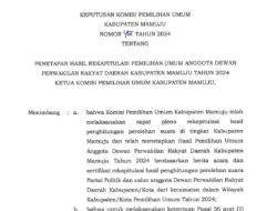 PENGUMUMAN KPU KAB. MAMUJU TENTANG PENETAPAN HASIL REKAPITULASI PEMILU ANGGOTA DPRD KAB. MAMUJU TAHUN 2024