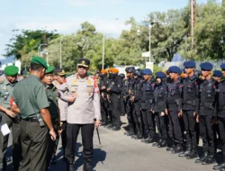 TNI Polri Gelar Apel Pasukan Mantapkan Pengamanan Kunjungan Presiden Jokowi di Sulbar