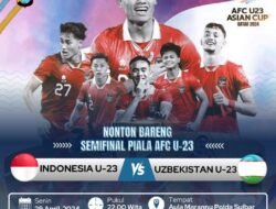 Dukung Timnas Indonesia U-23 Lawan Uzbekistan, Polda Sulbar Gelar Nonton Bareng