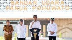 Presiden Jokowi Resmikan Bandara Panua Pohuwato di Gorontalo: Semoga Ekonomi Bisa Lebih Berkembang Lagi