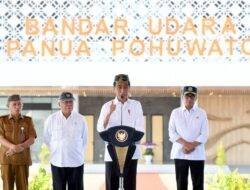 Presiden Jokowi Resmikan Bandara Panua Pohuwato di Gorontalo: Semoga Ekonomi Bisa Lebih Berkembang Lagi