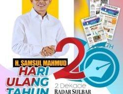 Dari Makkah, Samsul Mahmud Ucapkan Selamat HUT RADAR SULBAR