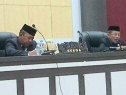 DPRD Pasangkayu Menggelar Paripurna Pandangan Fraksi Dua Ranperda