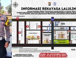 Debat Kandidat, Satlantas Polres Polman Rekayasa Lalulintas