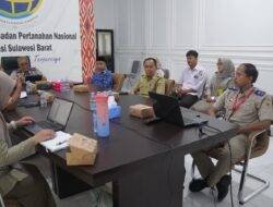 Untuk Inventarisasi dan Integrasi Data Hasil Konsolidasi Tanah, BPN Sulbar Gelar Rakor