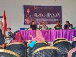 Kanit Intelkam Polsek Matangnga Apresiasi ATT jadi Tapua Desa Binaan