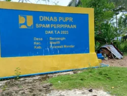 Pembangunan SPAM Beroangin Dikeluhkan, Air Tak Mengalir ke Rumah Warga