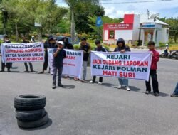 Gabungan Aktivis Korupsi Demo, Desak Kejari Polman Tuntaskan Lima Laporan Kasus Korupsi