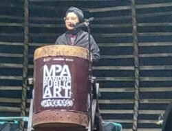 Wabup Polman Hj Andi Nursami Buka Mandar Public Art di TBM Sulbar